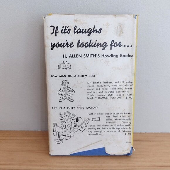 Vintage 1941 Low Man On A Totem Pole H. Allen Smith W/ Dust Jacket - Picture 4 of 7